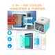 image 3 of Mini Air Conditioner Fan Cooler Refrigerating Machine with USB Cable