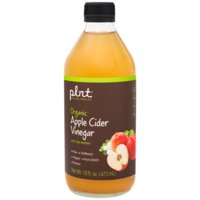 plnt Organic Apple Cider Vinegar with Mother  Supports Digestion, Raw  Unfiltered, NonGMO, Vegan  USDA Certified Organic (16 Fluid Ounces Liquid)