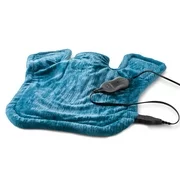 Sunbeam XL Renue Tension Relieving Heat Therapy Neck and Shoulder Wrap Heating Pad, Blue