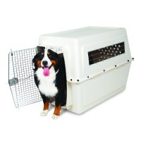 Petmate Vari Kennel Plastic Dog Crate, Bleached Linen, X-Large, 48"L x 32"W x 35"H