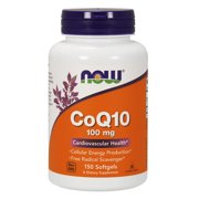 NOW Supplements, CoQ10 (Coenzyme Q10) 100 mg, Pharmaceutical Grade, Cardiovascular Health*, 150 Softgels