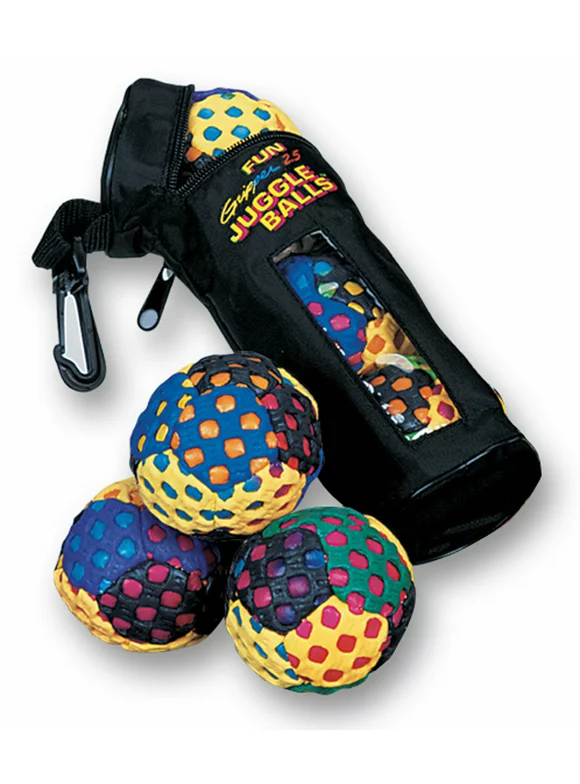 Fun Gripper Juggle Ball  3 Piece Set with storage Case by: Saturnian 1