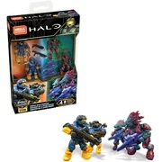 Mega Construx Halo Spartans Vs Skirmishers construction set with micro action figures, Building Toys for Kids (99 Pieces)