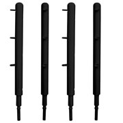 Set of 4 Metal Black Ring Posts For Figures Toy Company Wrestling Ring For Action Figures