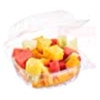 A World Of Deals Small Clear Plastic Hinged Food Container for Sandwich Salad Party Favor Cake Piece, 50 Piece