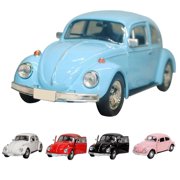 1pc Vintage Beetle Diecast Pull Back Car Model Toy Children Gift Table Top Decor 12.8*5*4.5cm