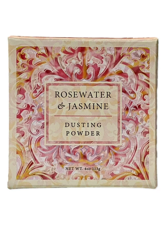 Greenwich Bay ROSEWATER & JASMINE Dusting Powder, After-Bath Body Powder, 4 oz.