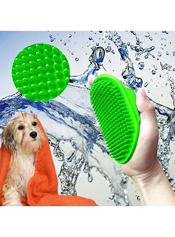 Peroptimist Pet Rubber Grooming Massage Hair Removal Bath Brush Glove Dog Cat Puppy Comb