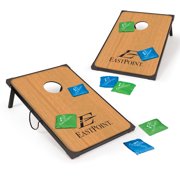 EastPoint Sports Deluxe Cornhole Set; 3 ft x 2 ft. 8 green and blue colored bean bags included