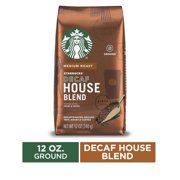 Starbucks Decaf Ground Coffee  House Blend  100% Arabica  1 bag (12 oz.)