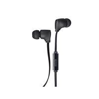 Monoprice Premium 35mm Wired Earbuds Headphones w/ in line Microphone, Black