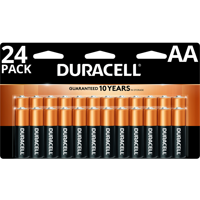 Duracell 1.5V Coppertop Alkaline AA Batteries 24 Pack