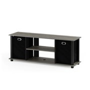Furinno Econ Entertainment Center with Storage Bins, Multiple Colors