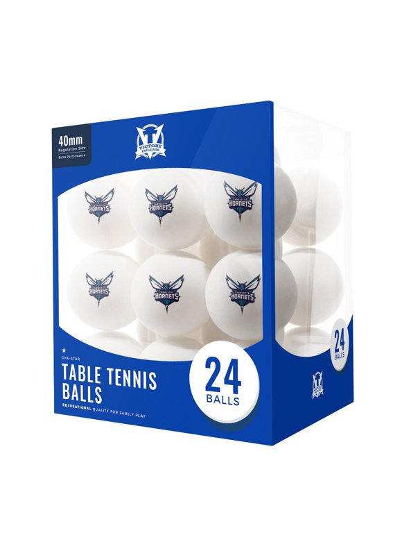 Charlotte Hornets 24-Count Logo Table Tennis Balls