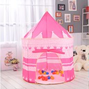 Zimtown Princess Castle Play House Large Indoor Outdoor Kids Play Tent for Girls Pink