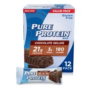 Pure Protein Bars, Chocolate Deluxe, 21g Protein, 1.76 Oz, 12 Ct