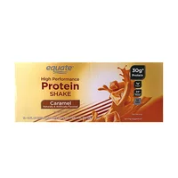 Equate High Performance Protein Shake, Caramel, 30g Protein, 11 Fl oz., 12 ct.