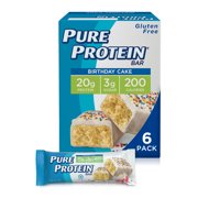 Pure Protein Bars, Birthday Cake, 20g Protein, 1.76 Oz, 6 Ct