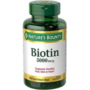 Nature's Bounty Biotin, 5000mcg Softgels, 150ct