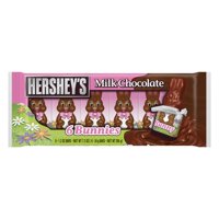 HERSHEY'S, Milk Chocolate Bunnies Candy, 1.2 oz, Bars, 6 Pack
