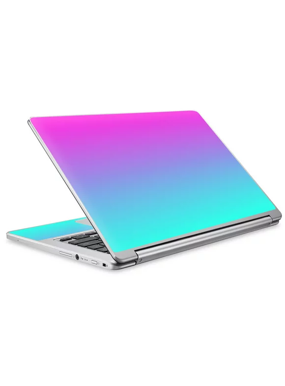 Skin Vinyl Sticker Cover Decal for Acer Chromebook R13 Laptop Notebook -hombre pink purple teal gradient