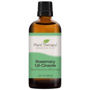 Plant Therapy Rosemary Essential Oil 100% Pure, Undiluted, Natural Aromatherapy, Therapeutic Grade 100 mL (3.3 fl oz)