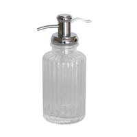 Better Homes & Gardens Ribbed Glass Soap Pump, Clear