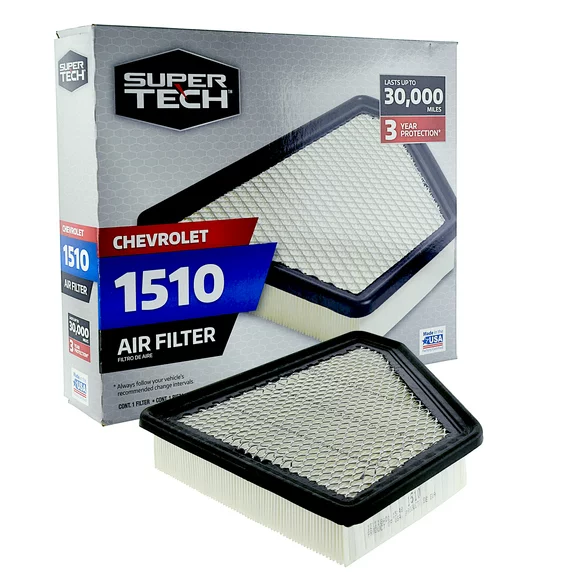 Super Tech 1510 Engine Air Filters, Replacement for GM and Chevrolet Fits select: 2010-2017 CHEVROLET EQUINOX, 2010-2017 GMC TERRAIN