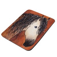 Buttermilk Buckskin Quarter Horse Abstract Art by Denise Every - KuzmarK Mousepad / Hot Pad / Trivet