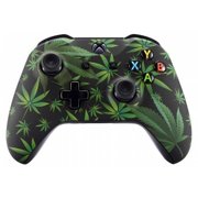 420 Black Xbox One S UN-MODDED Custom Controller Unique Design (with 3.5 jack)