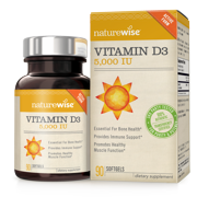 NatureWise Vitamin D3, 5000IU Softgels, 90 Ct