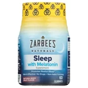 Zarbee's Naturals Sleep with Melatonin Natural Mixed Fruit Flavor Supplement, 60 count