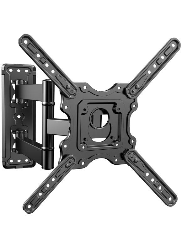 PERLESMITH Heavy Duty TV Wall Mount for 32-55 inch Flat/Curved TVs with Swivel Tilt & Extension Arm