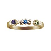 Personalized Family Jewelry Birthstone Women's Whimsical Ring available in 10kt and 14kt Gold