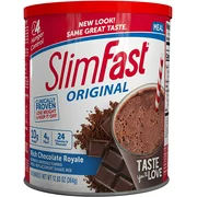 SlimFast Original Rich Chocolate Royale Meal Replacement Shake Mix  Weight Loss Powder  12.83oz.  14 servings