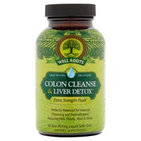 Well Roots Colon Cleanse & Liver Detox Liquid Softgels, 60 Ct