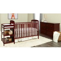 Suite Bebe Ramsey 3-in-1 Convertible Crib and Changer, Fine Cherry Finish