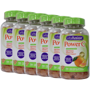 6 Pack - Vitafusion Power C Adult Vitamins Gummy, Immune Support, Natural Orange 150 ea