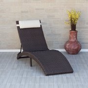 Atlantic Oslo All-Weather Wicker Lounge Chair Recliner Outdoor Patio Furniture Adjustable