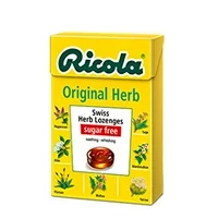 Ricola The Original Sugar Free Box 45g - Free Shipping - European Version NOT American Variety - Imported by Sentogo - 4 Boxes per Order (45g x 4)