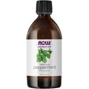 NOW Essential Oils, Peppermint Oil, Invigorating Aromatherapy Scent, Steam Distilled, 100% Pure, Vegan, Child Resistant Cap, 16-Ounce