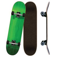 Yocaher Blank 7.75" Complete Skateboard - Stained Green