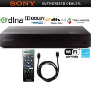 Sony Streaming Blu-ray Disc Player with Wi-Fi (BDP-S3700) with 6ft High Speed HDMI Cable
