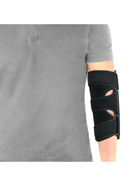 Tennis Elbow Brace,Night Sleep Elbow Support,Comfortable Elbow Splint,Adjustable Stabilizer with 2 Removable Metal Splints for Cubital Tunnel Syndrome,Tendonitis,Ulnar Nerve,Elbow sleeve for Men,Women