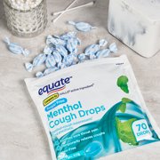 (4 Pack) Equate Sugar Free Cough Drops, Menthol, 70 Ct