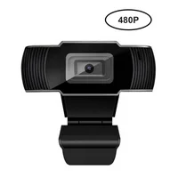 30 Degrees Rotatable 2.0 HD Webcam USB Camera Rotatable Video Recording Web Camera With Microphone For PC Laptop Desktop Video,Black,480P
