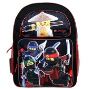 Backpack - Ninjago - Movie Black/Red 16 School Bag LNCF44
