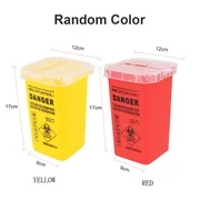 1PCS Tattoo Sharps Container Biohazard Disposal 1L Waste Box For Tattooing Accessories