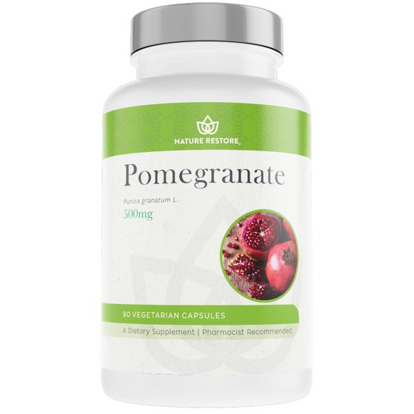 Nature Restore Pomegranate Extract Supplement, 40 Percent Ellagic Acid, 90 Capsules