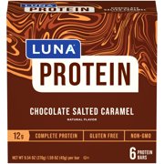 Luna Protein - Gluten Free Protein Bars - Chocolate Salted Caramel Flavor - 1.59 Ounce Snack Bars